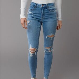 American Eagle distressed skinny jeans